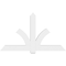 Ekena Millwork Redmond Architectural Grade PVC Gable Bracket, 72"W x 42"H x 4"D x 6"F, 14/12 Pitch GBP072X42X0406RED00 - alternate 3